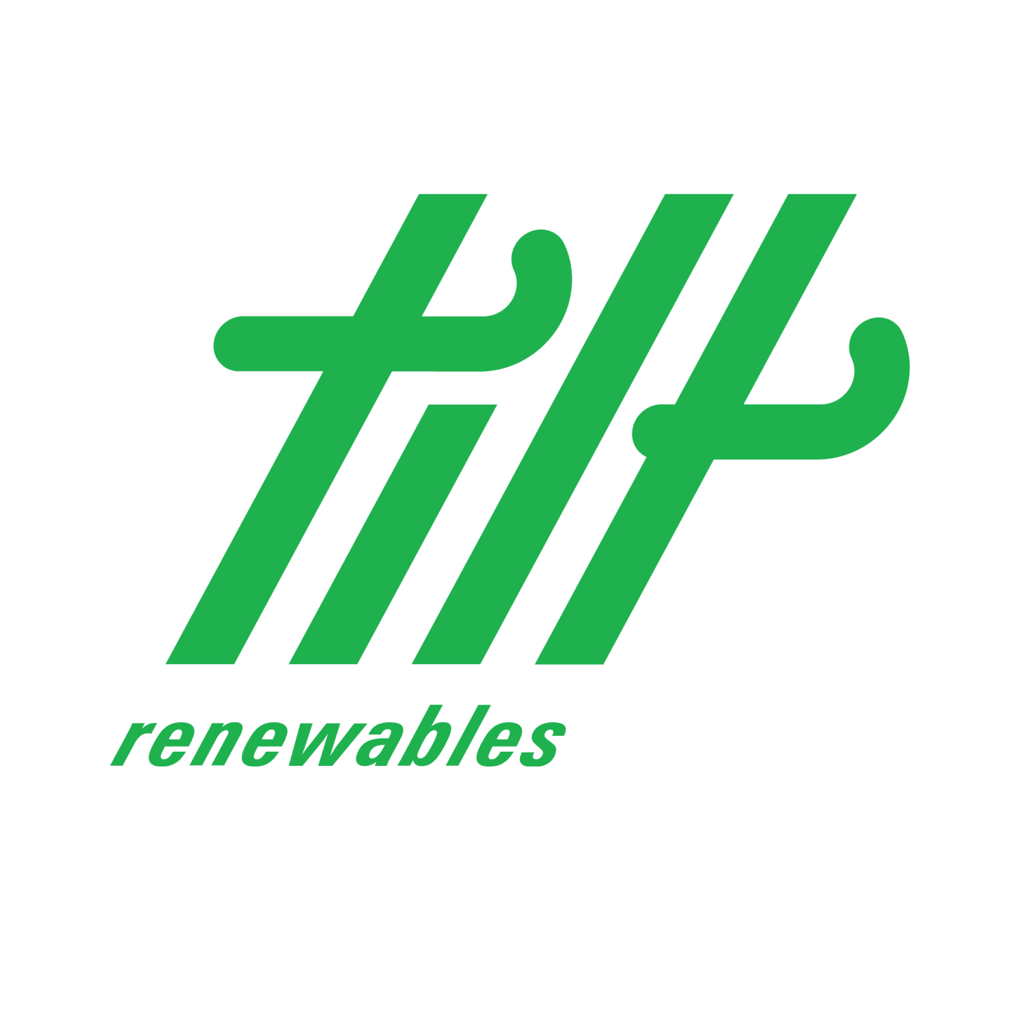 The logo of a company called 'LIL' with green diagonal stripes next to the text, and the word 'renewables' below.