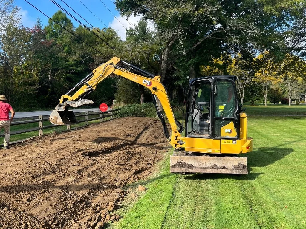 Preparing lots for construction or landscaping