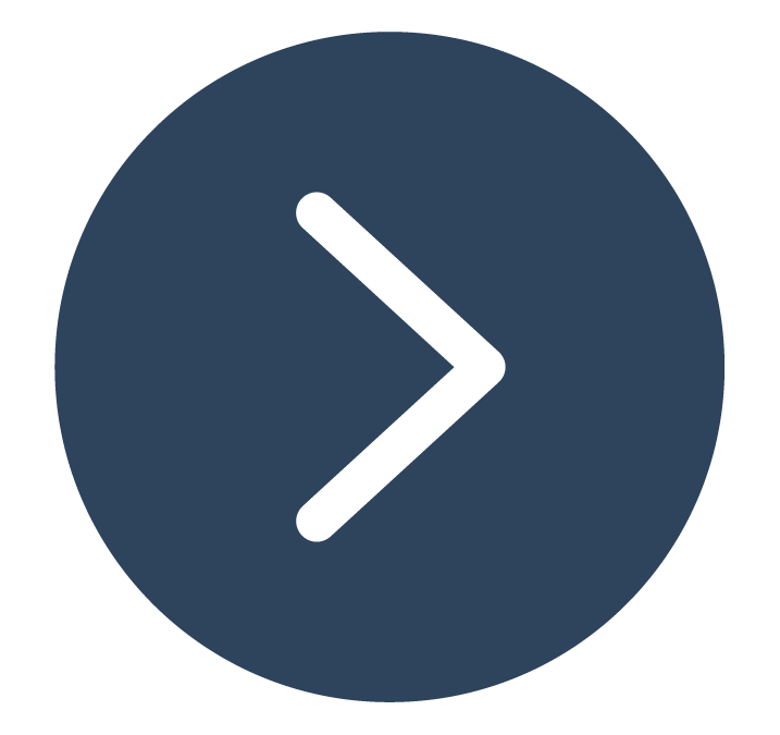 A dark blue circular icon with a black right-pointing arrow in the center.