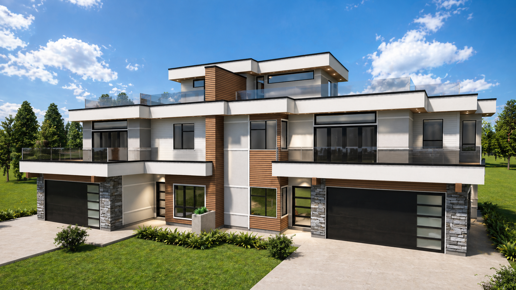 Modern Duplex by Adapt Design