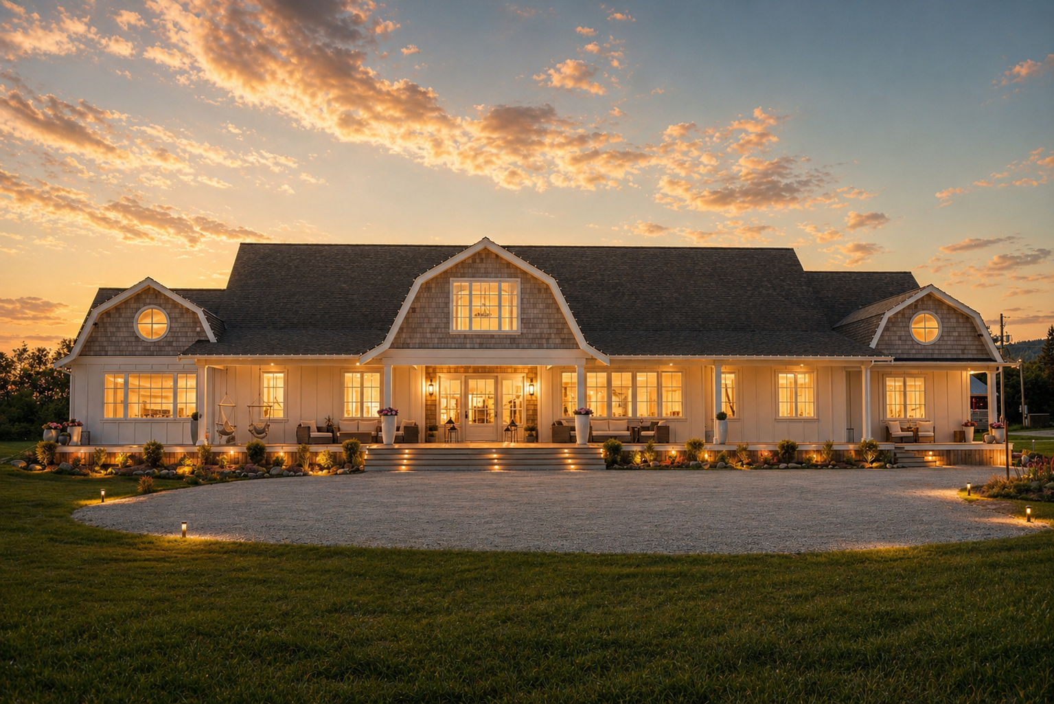Gambrel Farmhouse Dwelling by Adapt Design