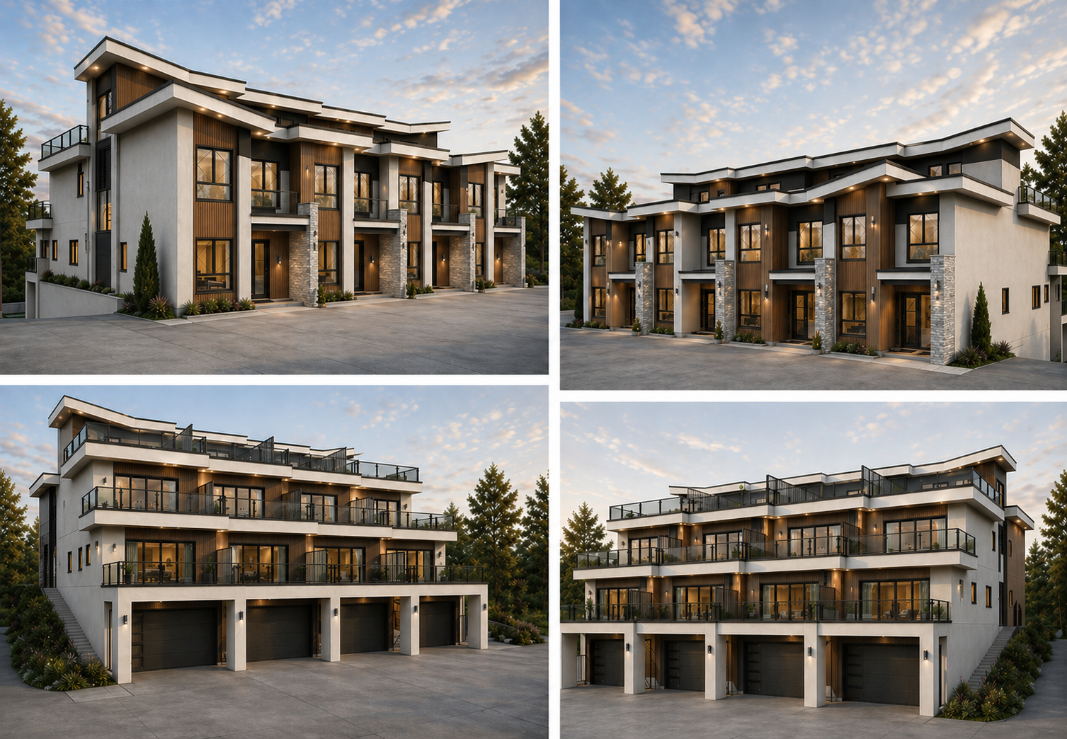 Modern SSMUH Townhouses by Adapt Design