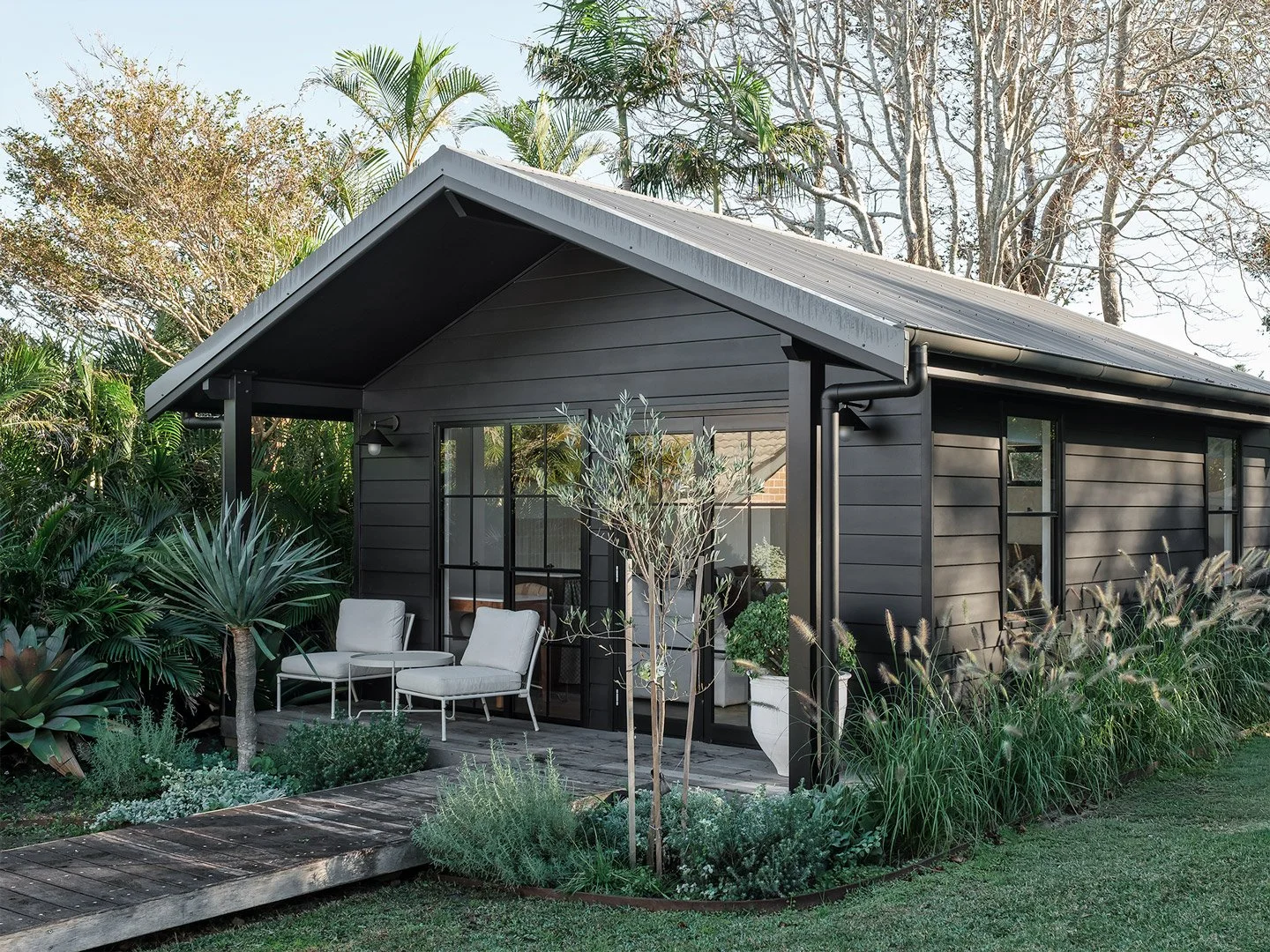 Backyard cabin with established garden located on the Northern Beaches of Sydeny.