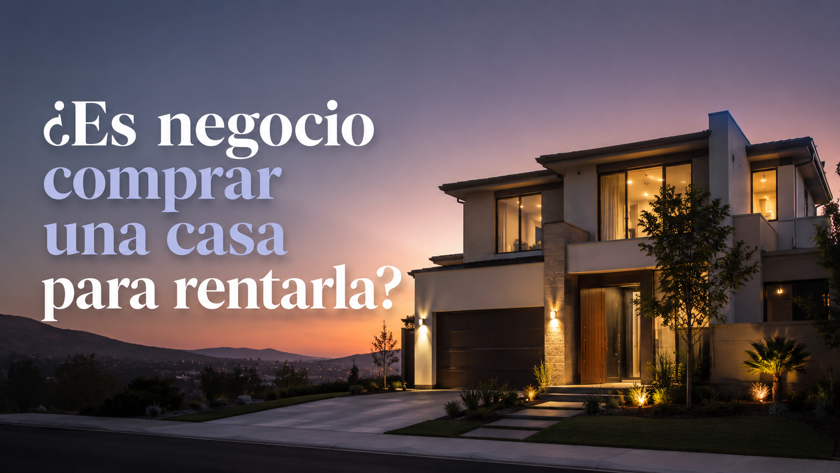¿Es negocio comprar una casa para rentarla?