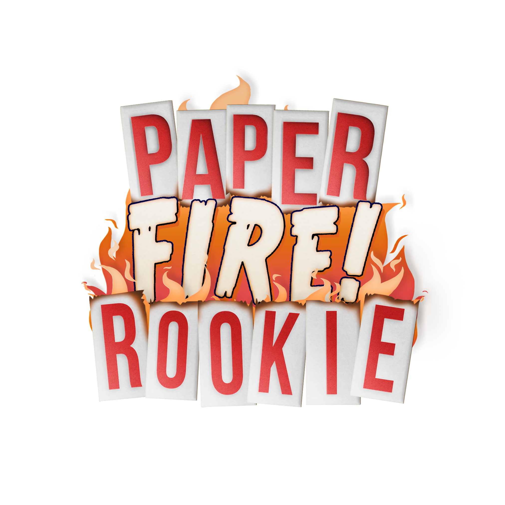The word 'PAPER' in red letters on torn paper with flames surrounding it.