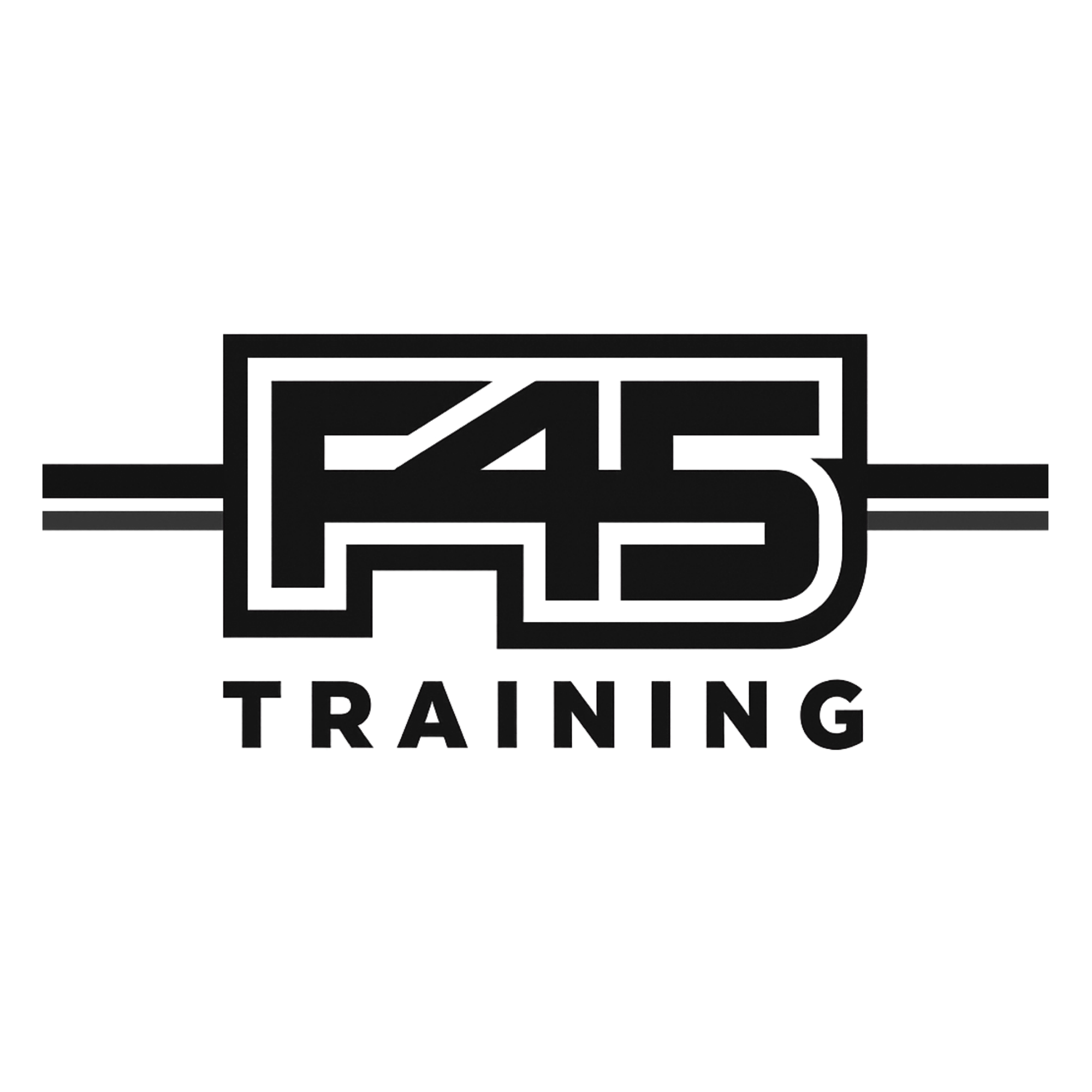 Black and grey logo with the text 'Recoil Training' in the center with stylized lines around it.