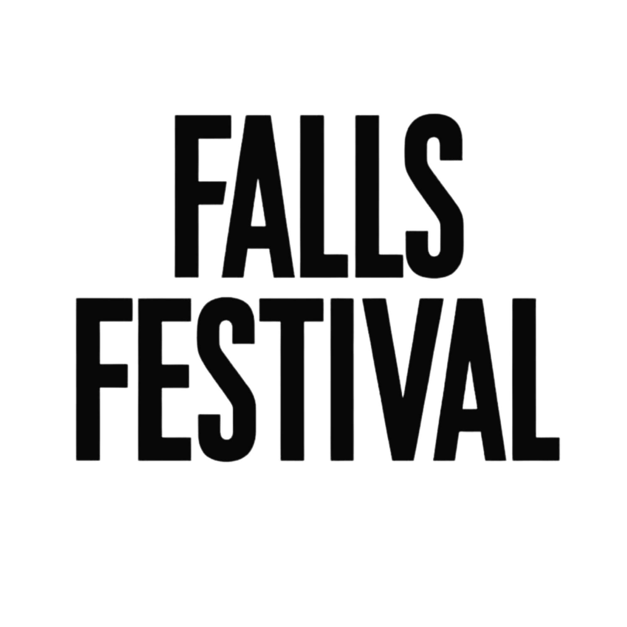 Black background with the words "EAT, FALL, LOVE" written in large, bold, black letters.