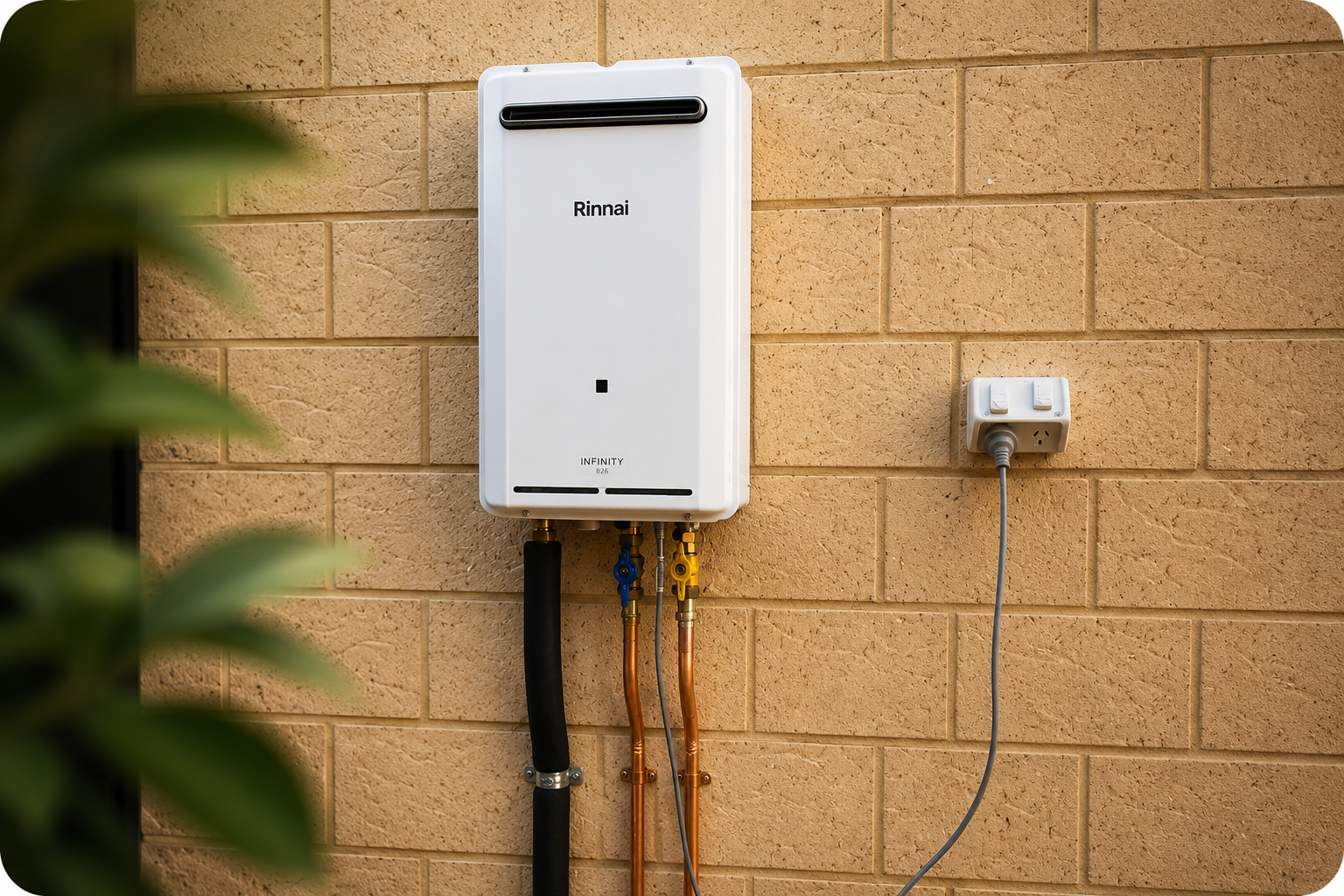 Rinnai hot water system install Baldivis