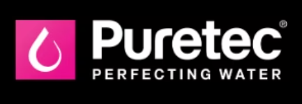 Puretec logo with tagline 'Perfecting Water' on a black background. Mandurah Puretec installer.