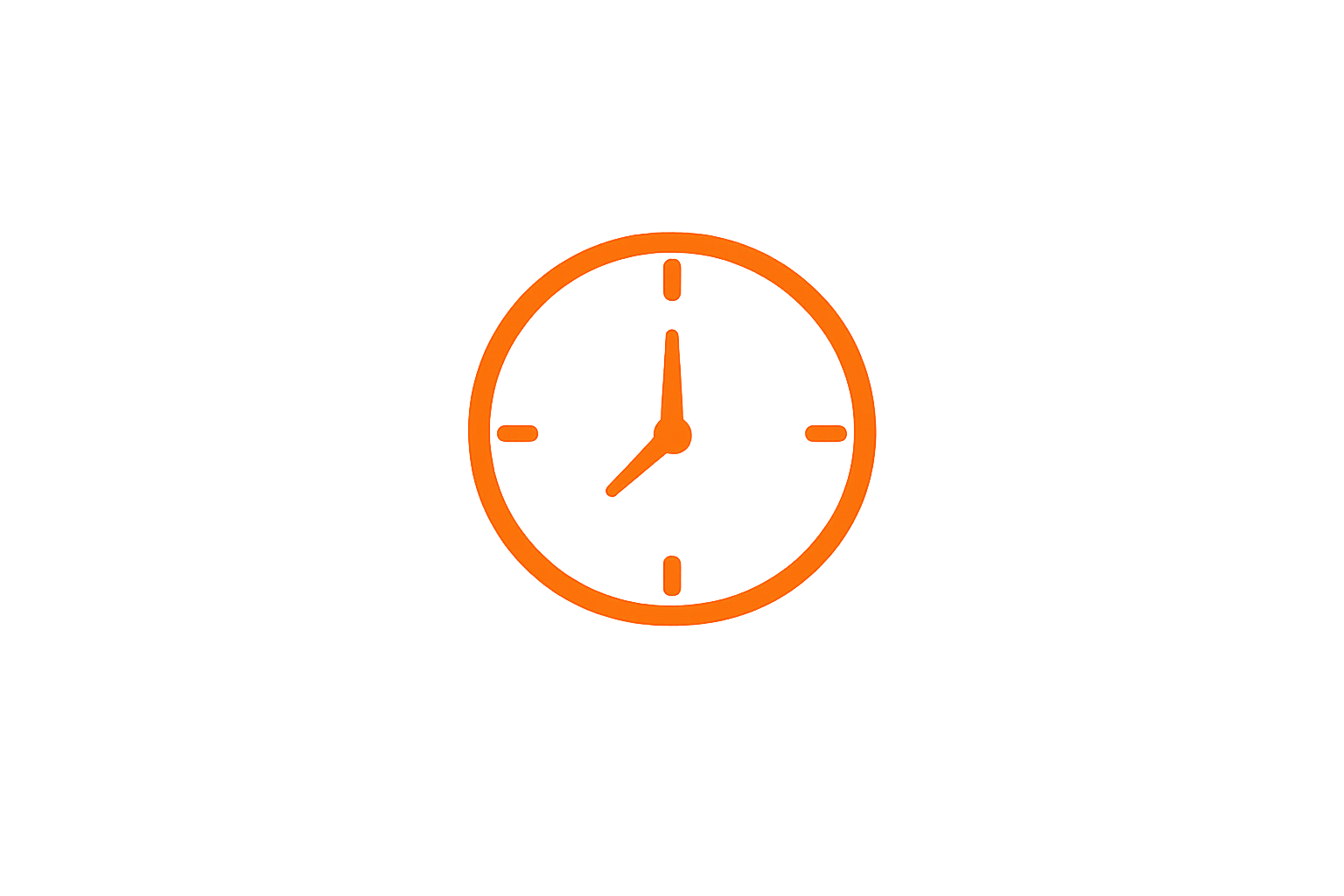 Digital clock displaying 3:00 in orange on black background.