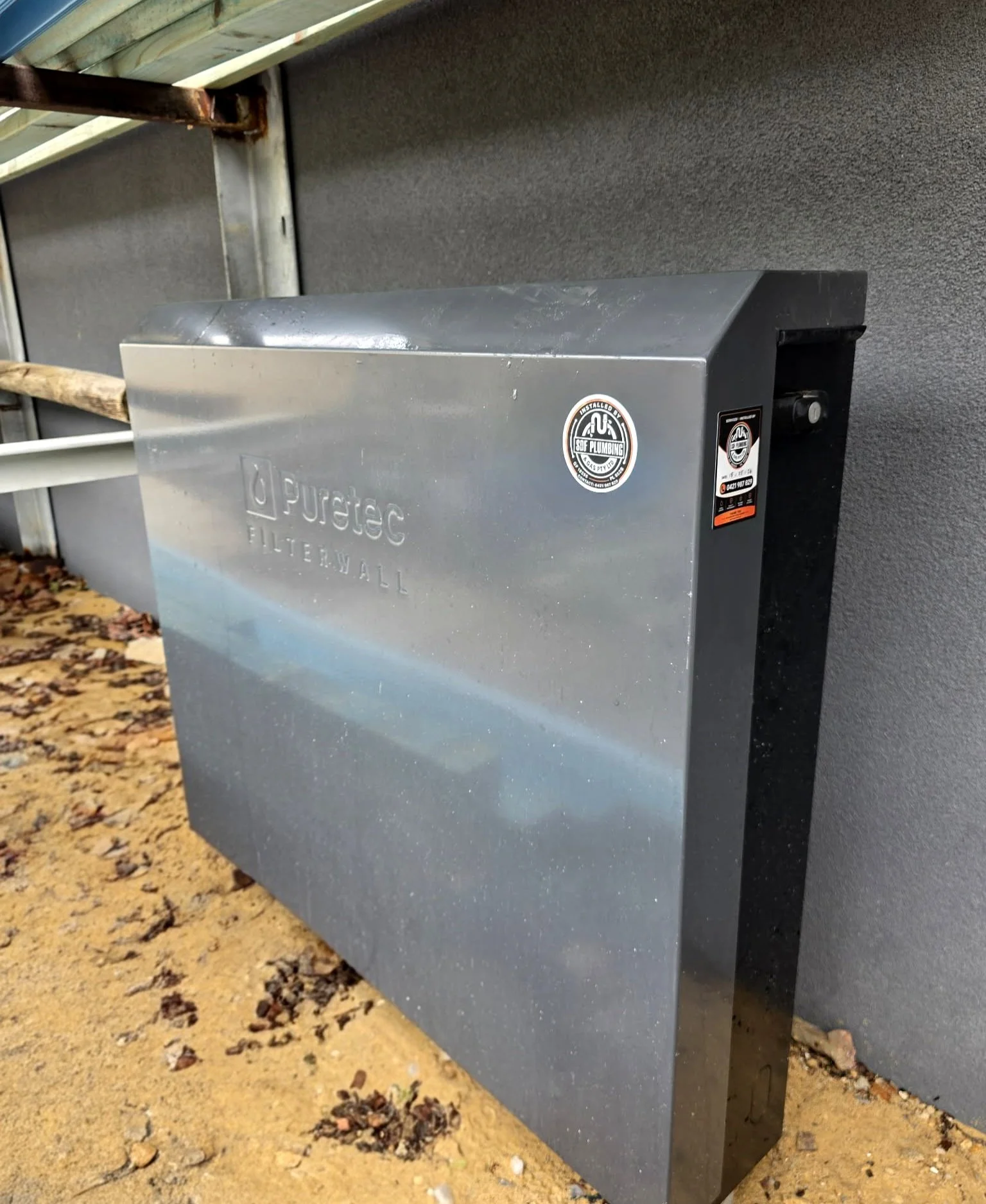 Puretec water filter install and maintenance Falcon.
