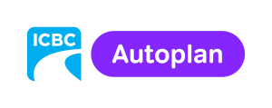 ICBC Autoplan logo with blue and purple colors