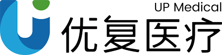 Logo with a stylized blue and green 'U' shape and Chinese characters, along with the text 'UP Medical'