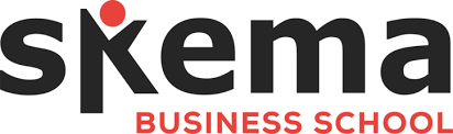 Skema Business School logo with black and red text