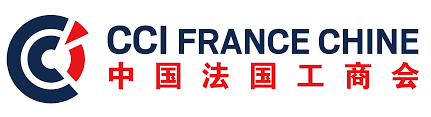 Logo of the CCI France Chine with text in English and Chinese.