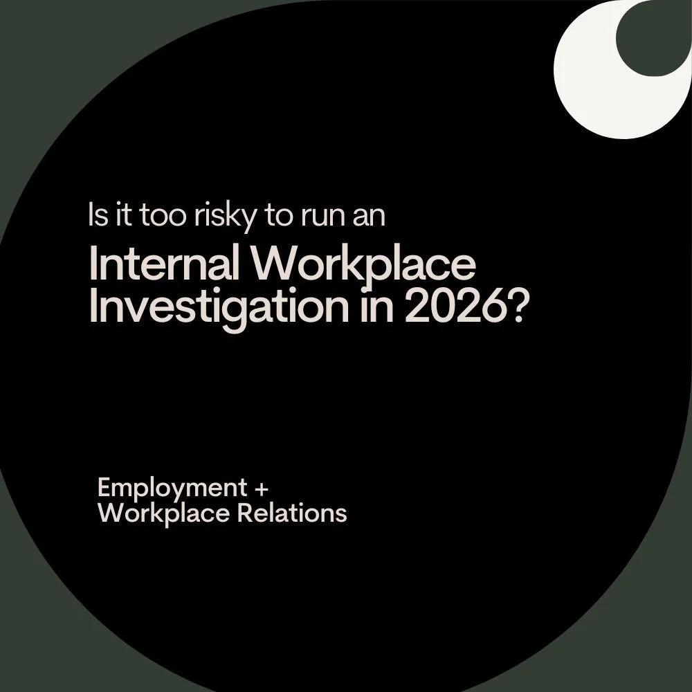 Is it too risky to run an internal workplace investigation in 2026?