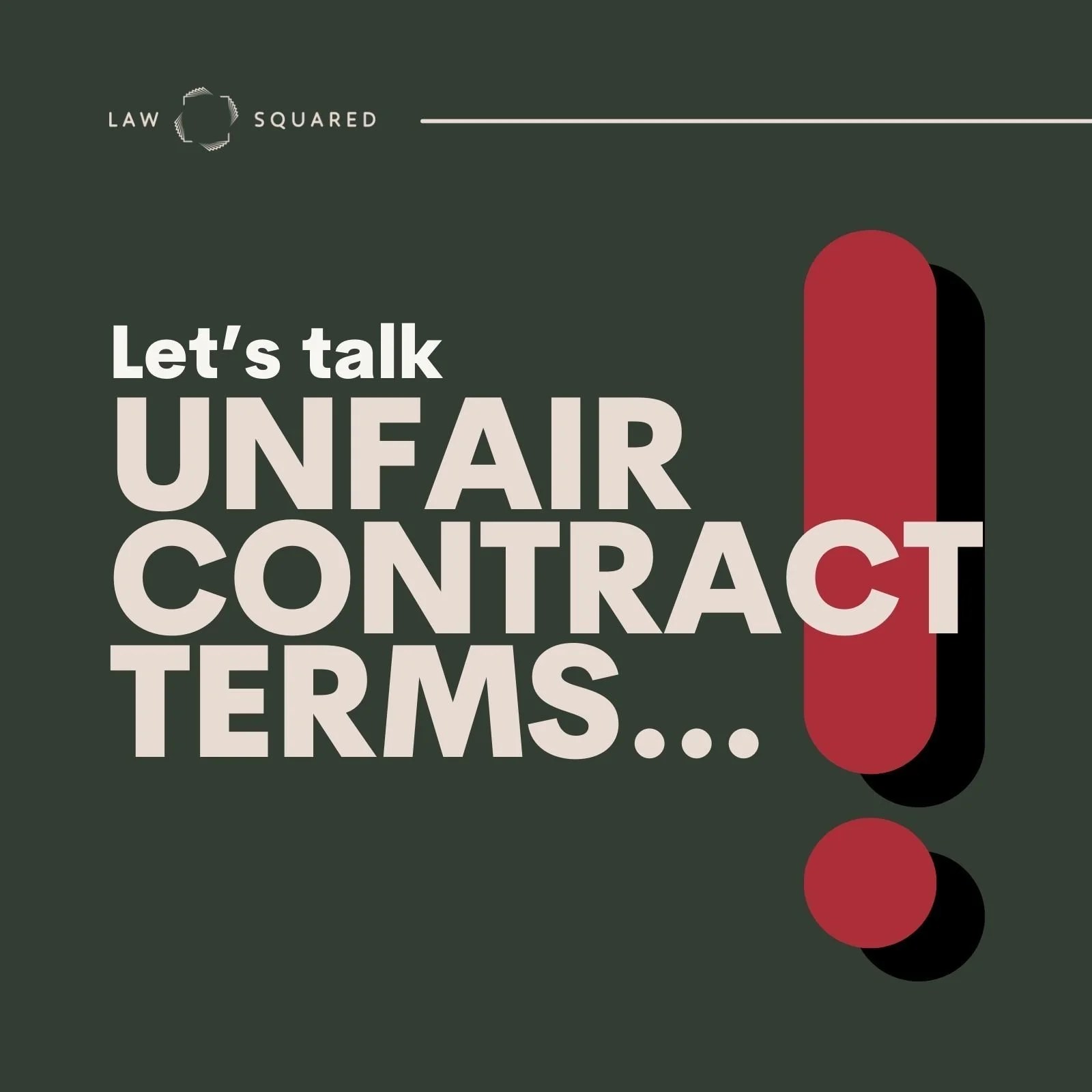 ACCC crackdown on Unfair Contract Terms