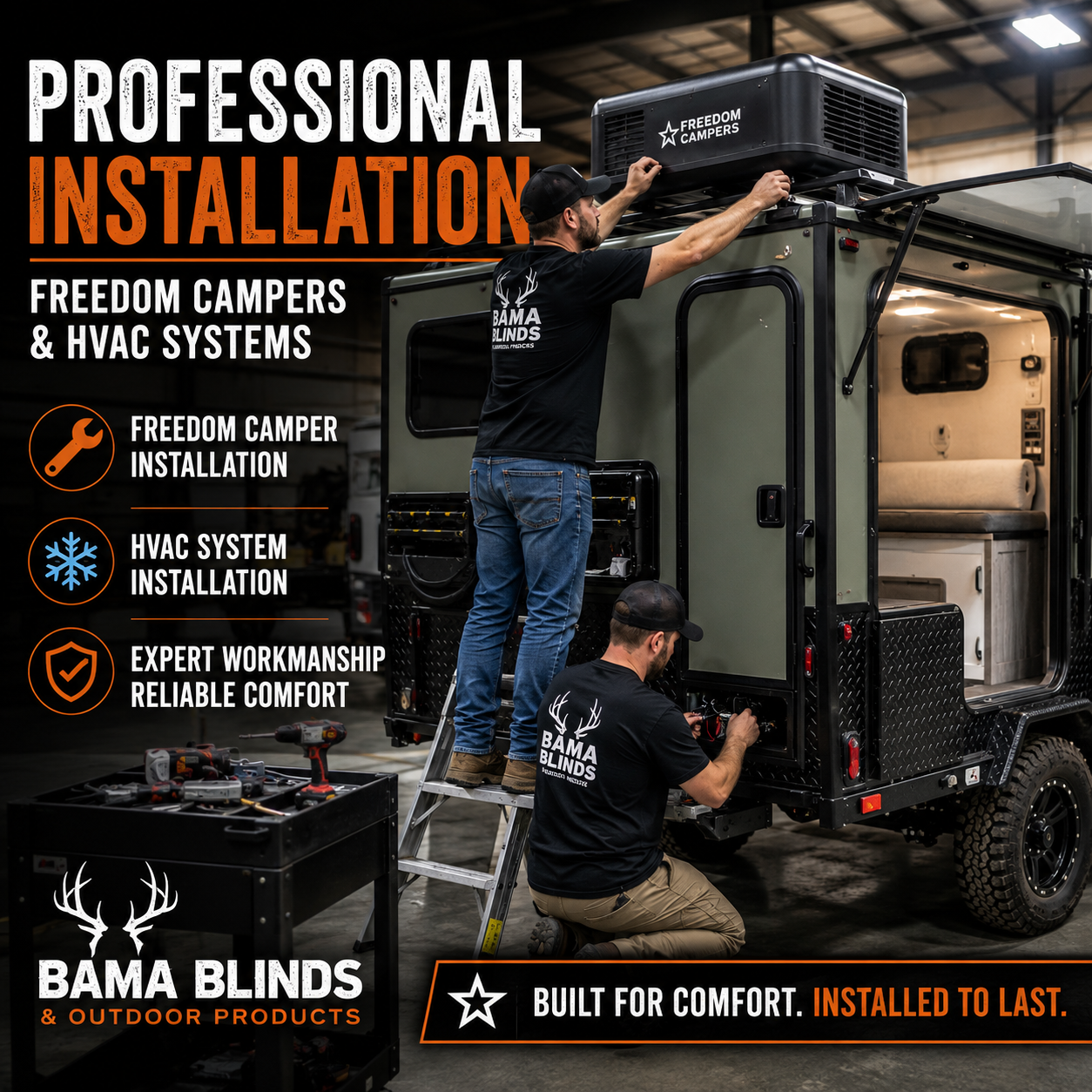 12V Air Conditioner & Heater Installation