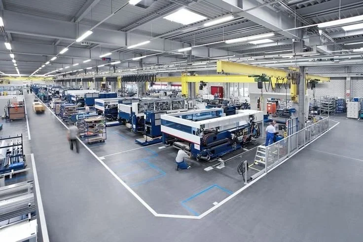 Installation and connection of production lines