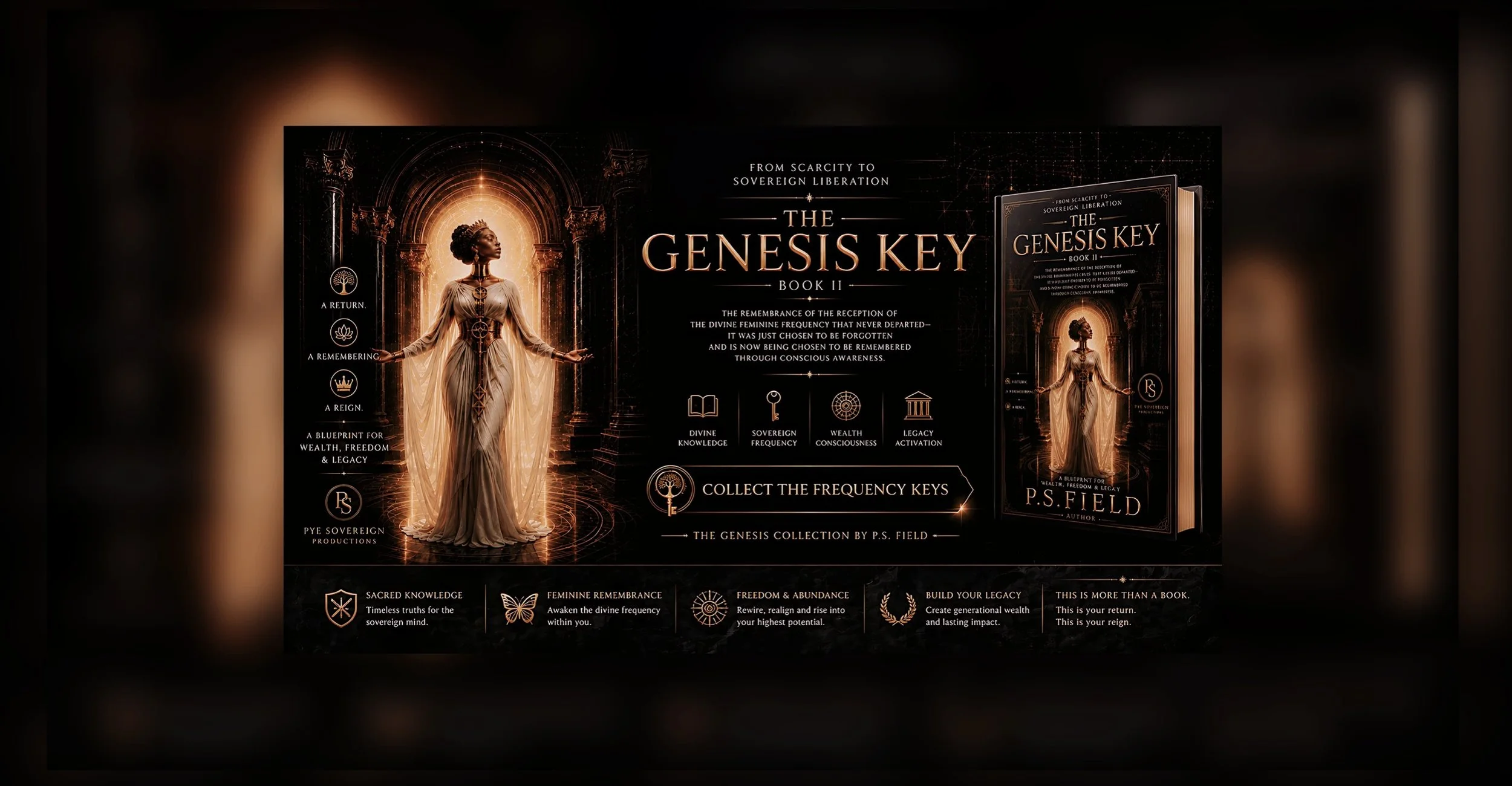 The Genesis Key Book II | From Scarcity to Sovereign Liberation By P.S.Field