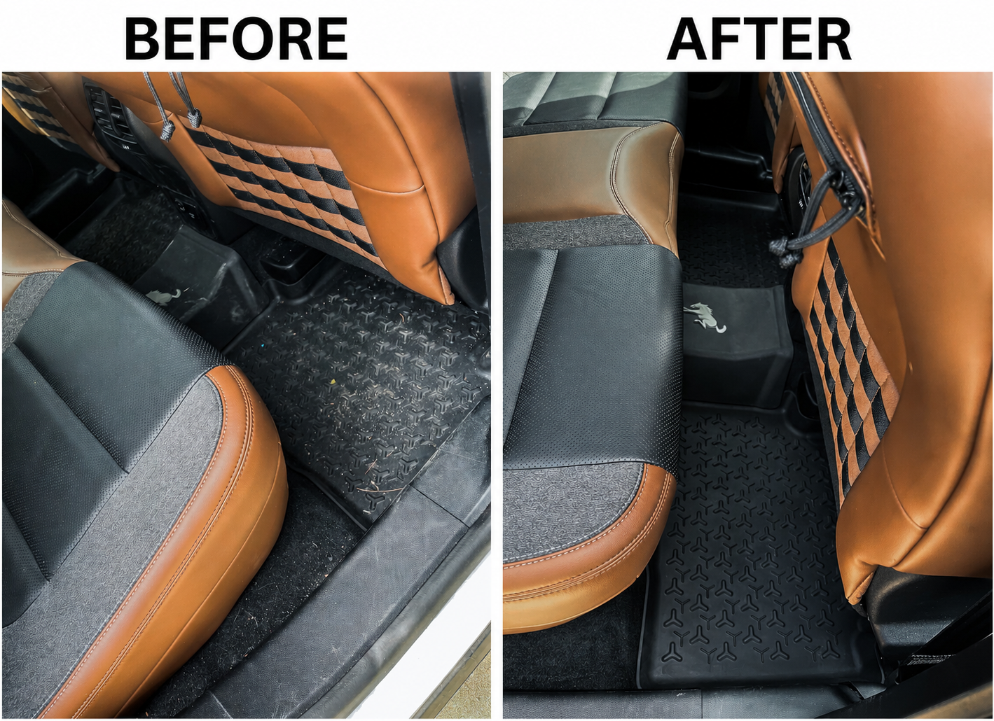 Passenger Back Before and After