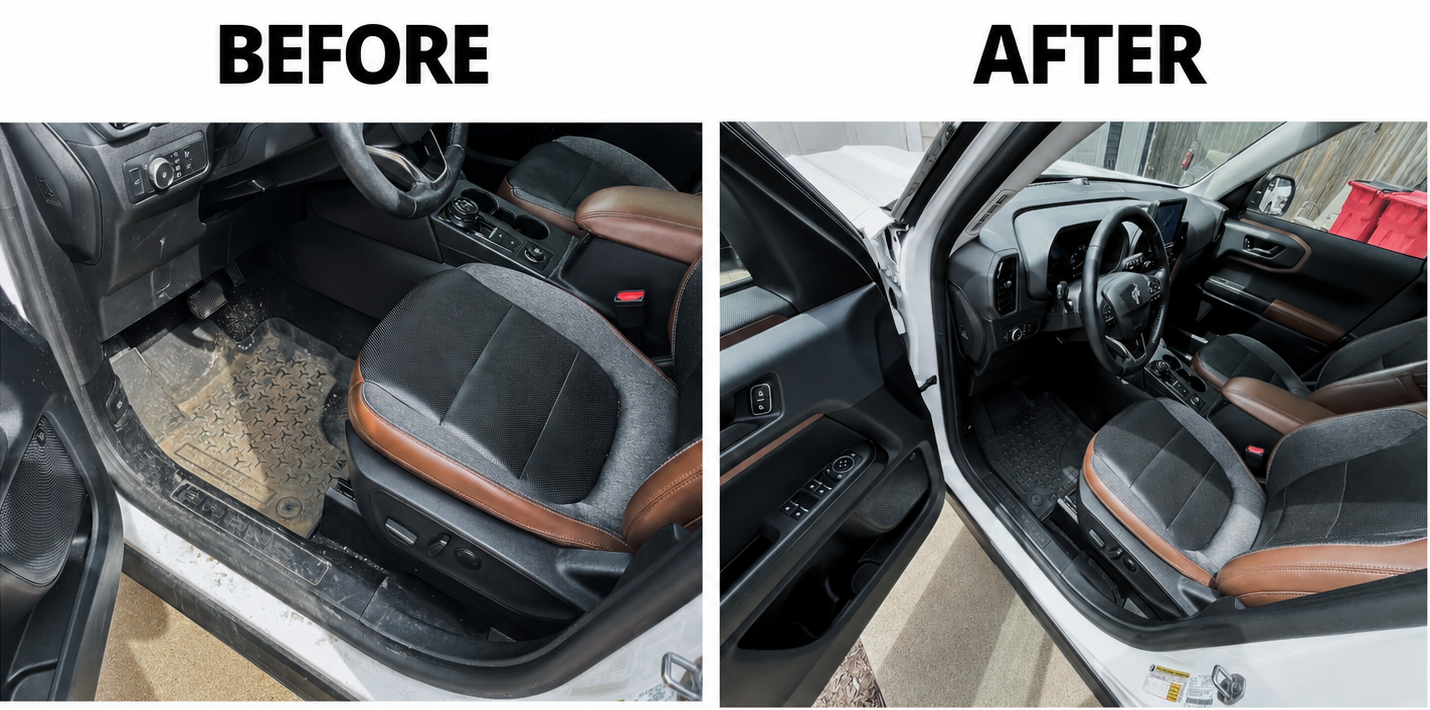Driver Front Before and After