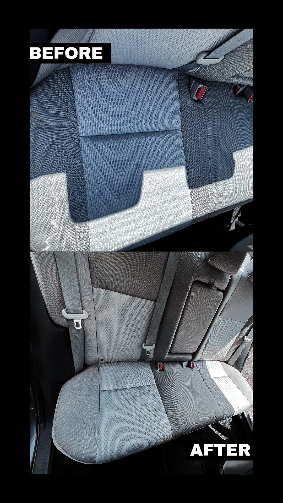 Backseat Before and After
