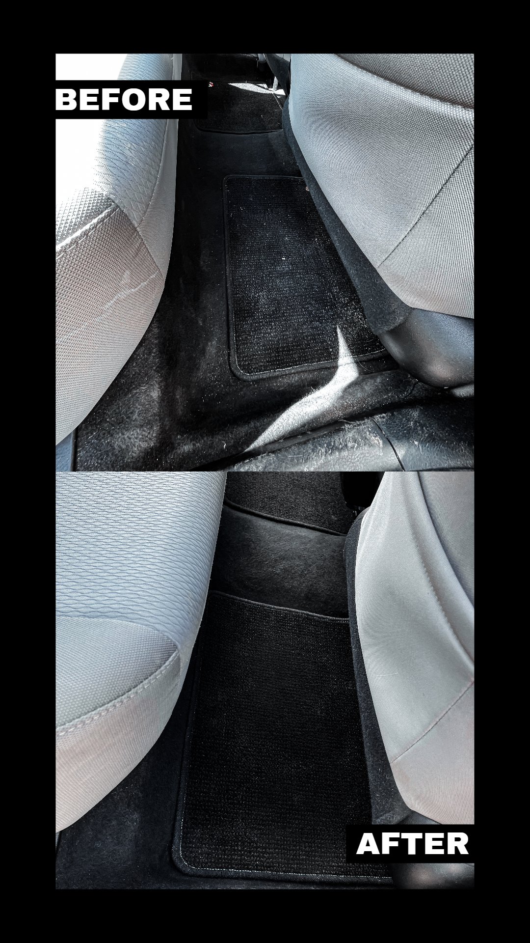 Passenger Back Floor Before and After