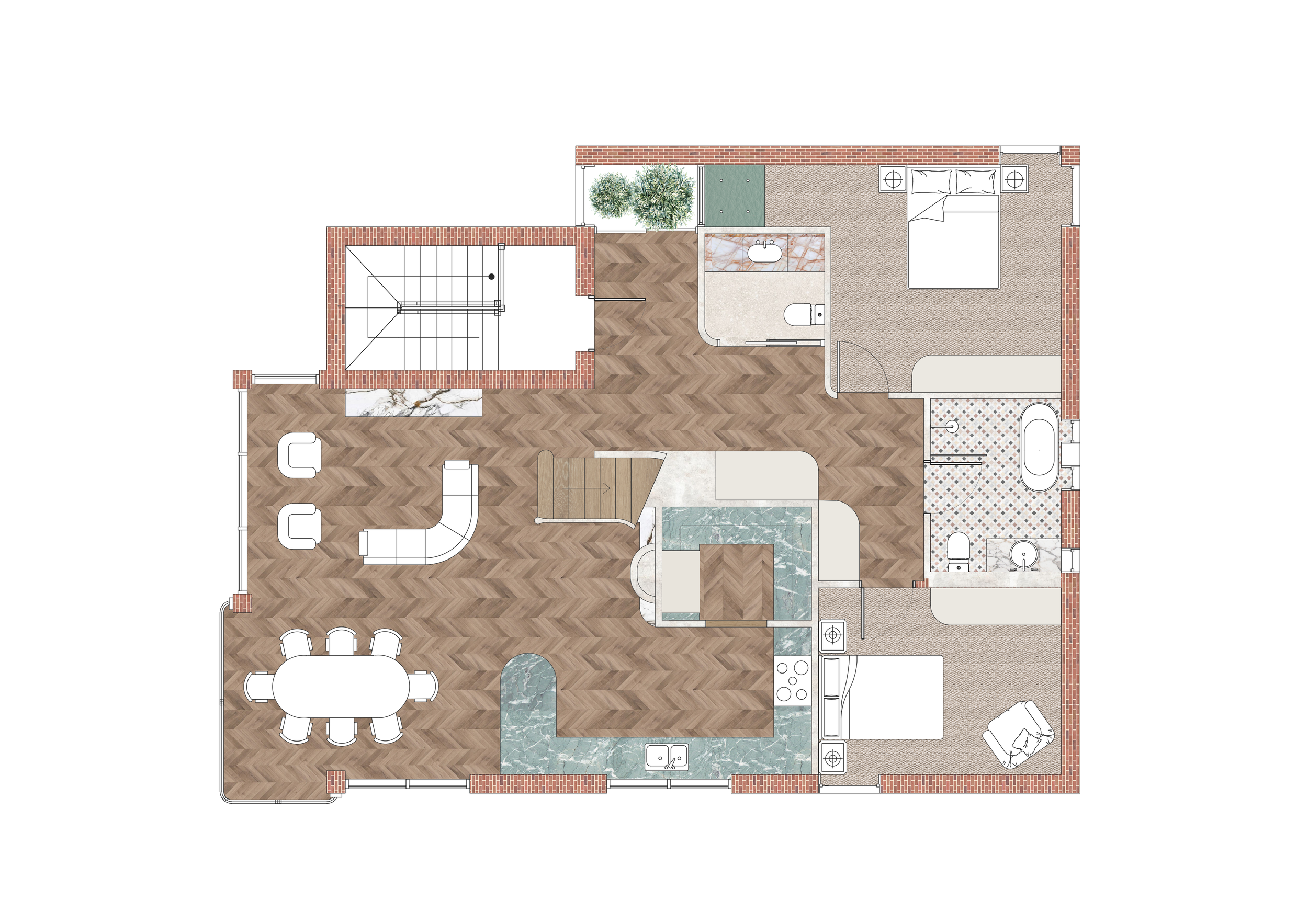 7 Manly Penthouse Floor Plan GF.png