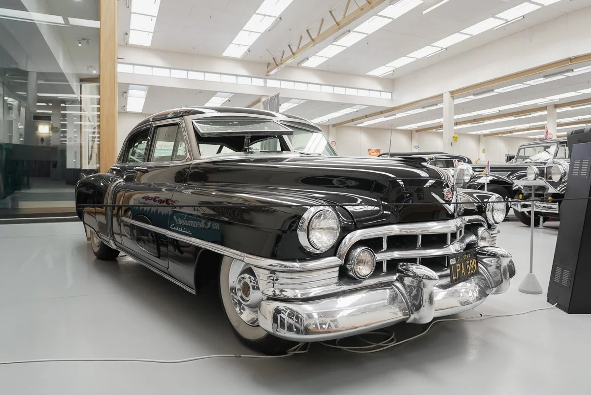 Today we're wandering a little further afield to Southward Car Museum, to see the infamous Mickey Cohen &ldquo;Gangster Cadillac&rdquo;- one of the most dramatic cars you&rsquo;ll ever see up close!

This 1950 Cadillac Model 50 was custom-built for L