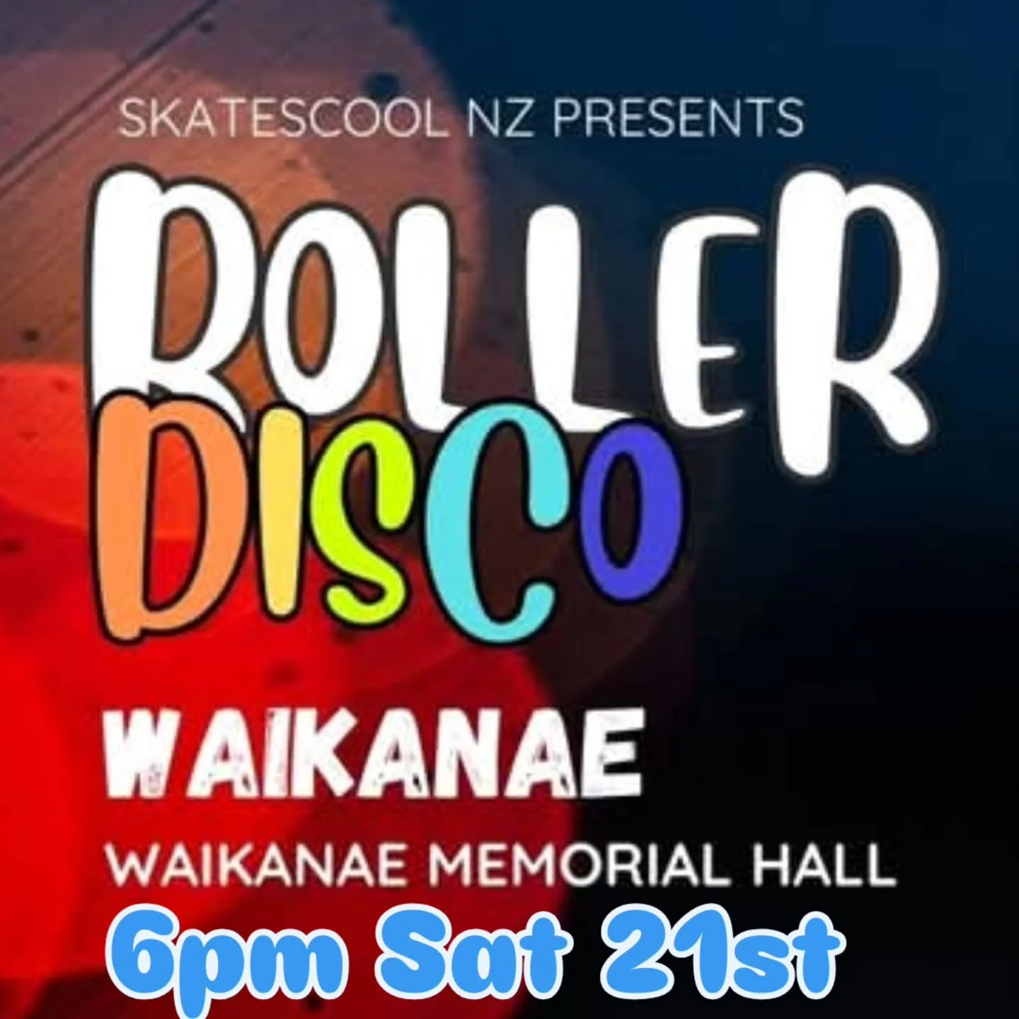 🛼🕺🎶 Get your groove on!
Head down to Waikanae Memorial Hall 6pm for a skating lesson, 7pm for a roller disco.
Visit @skatescool.nz for more info 🛼🛼🛼