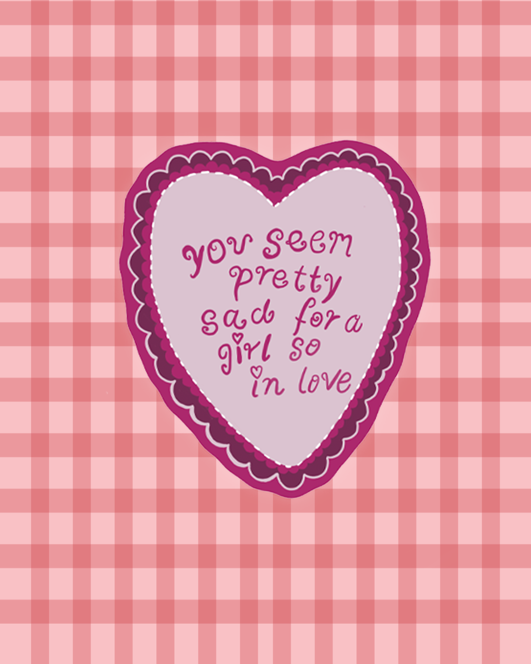 Girl so in love Sticker