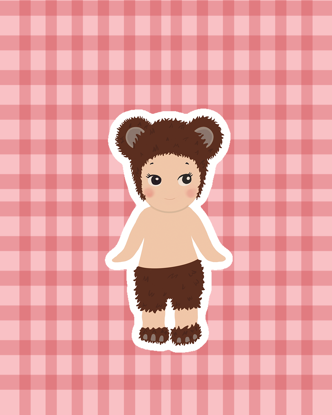 Brown Bear Sonny Sticker