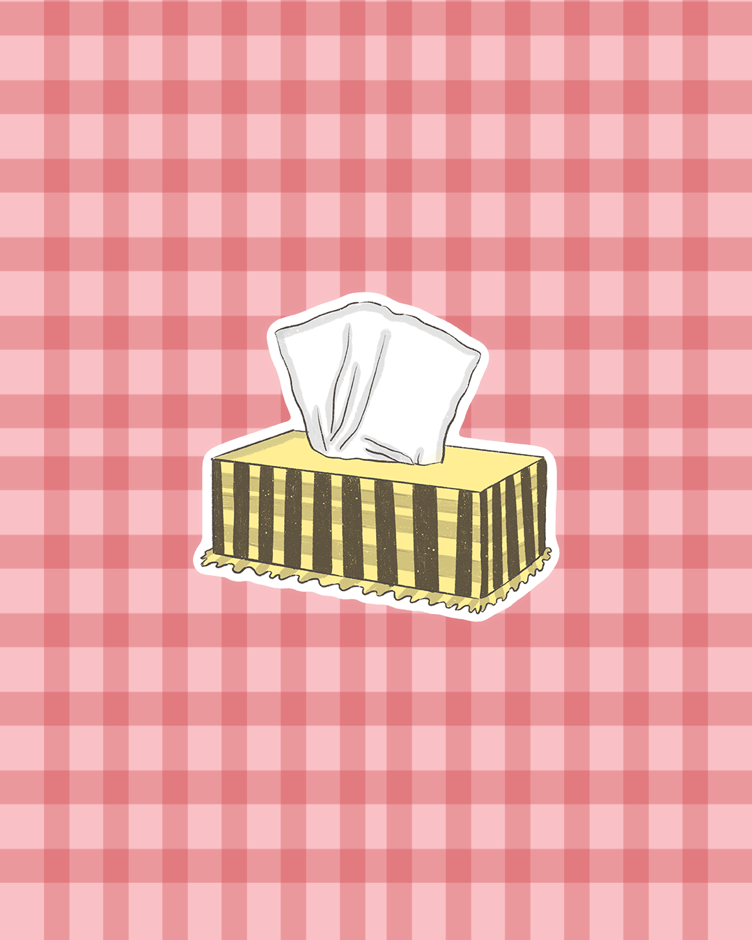 Tissue Box Sticker