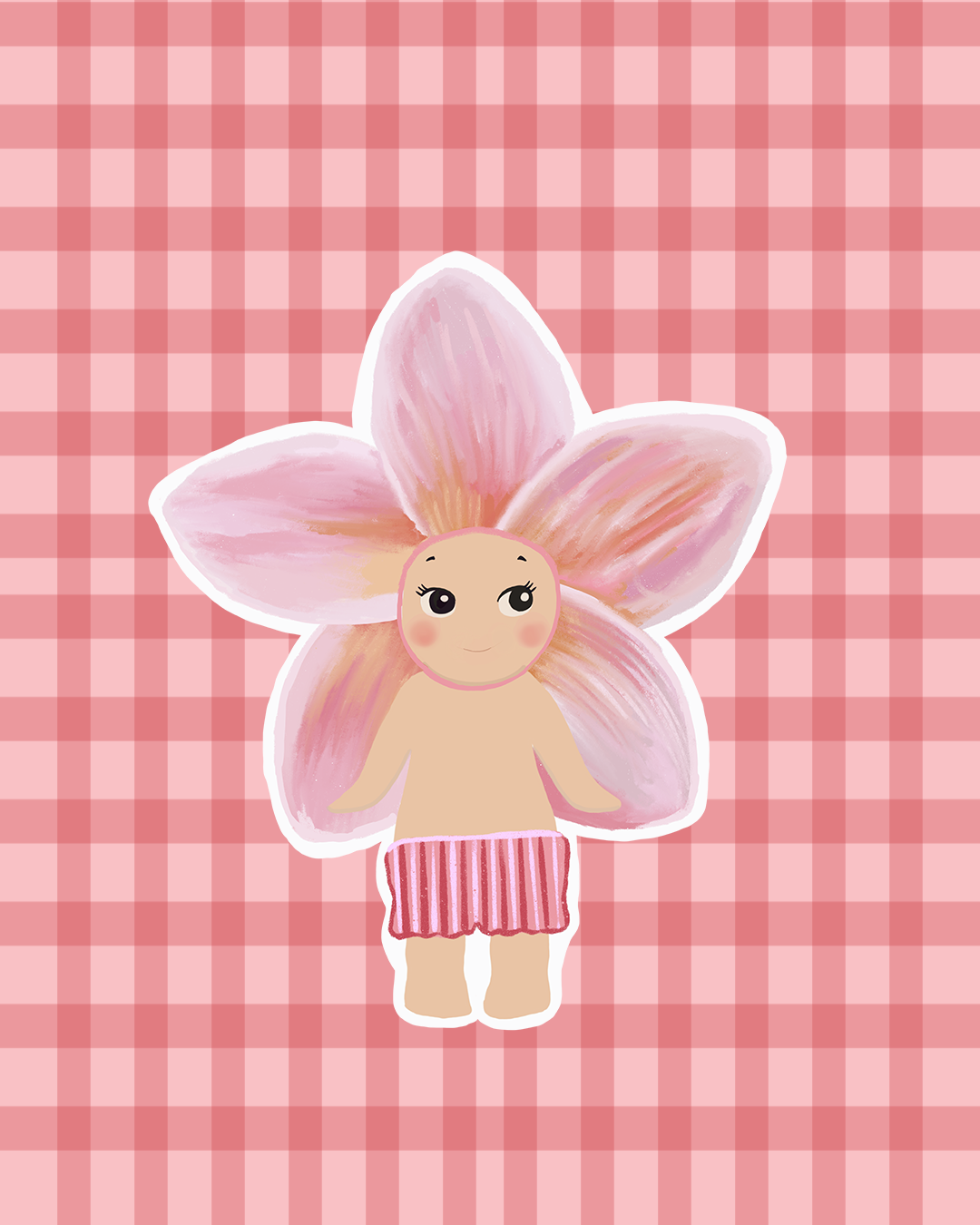 Plumeria Sonny Angel Sticker