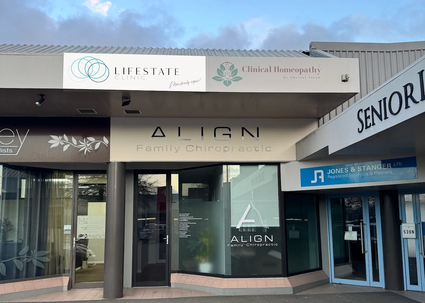 LifeState Clinic treatment room entrance located on Main Road, Stoke, Nelson, New Zealand.