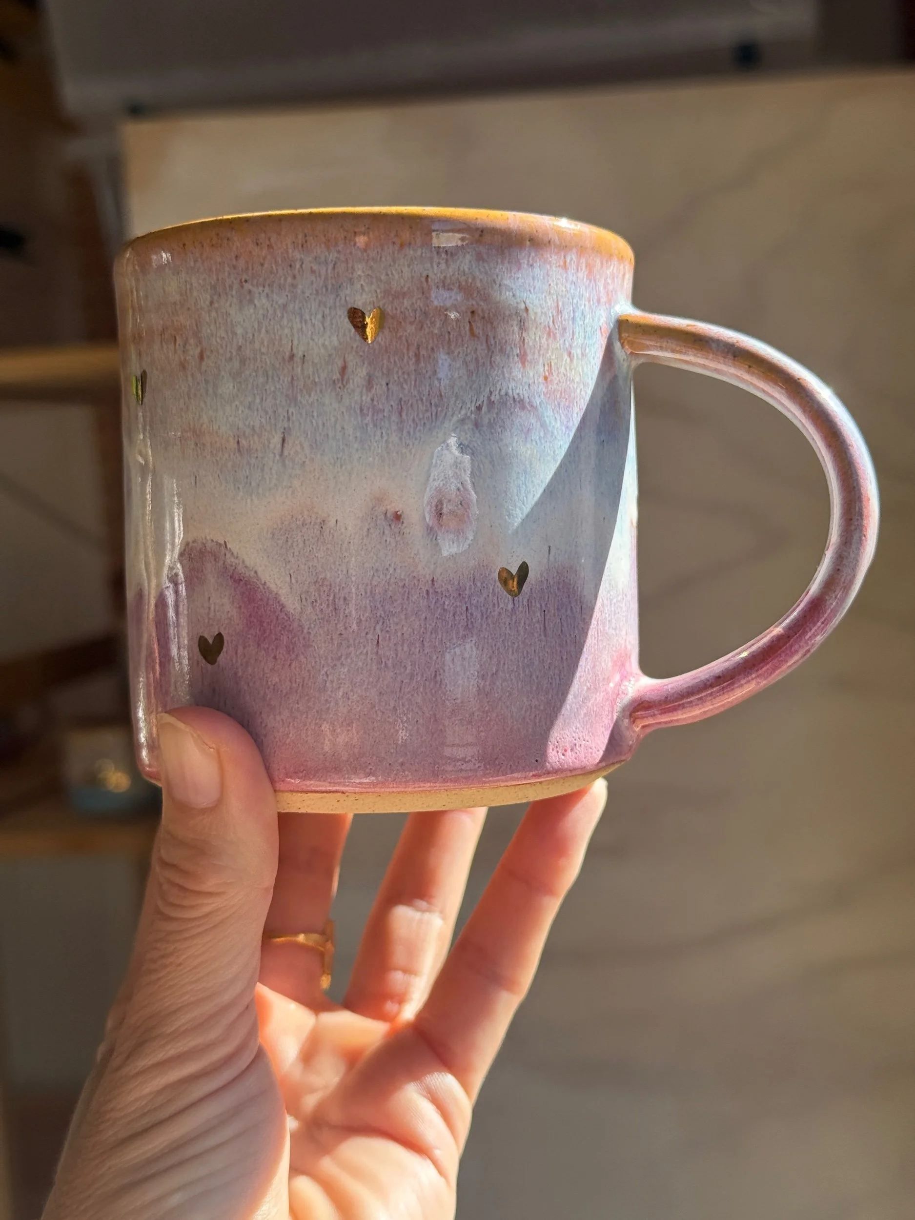 'Sunset Hearts' XL Mug