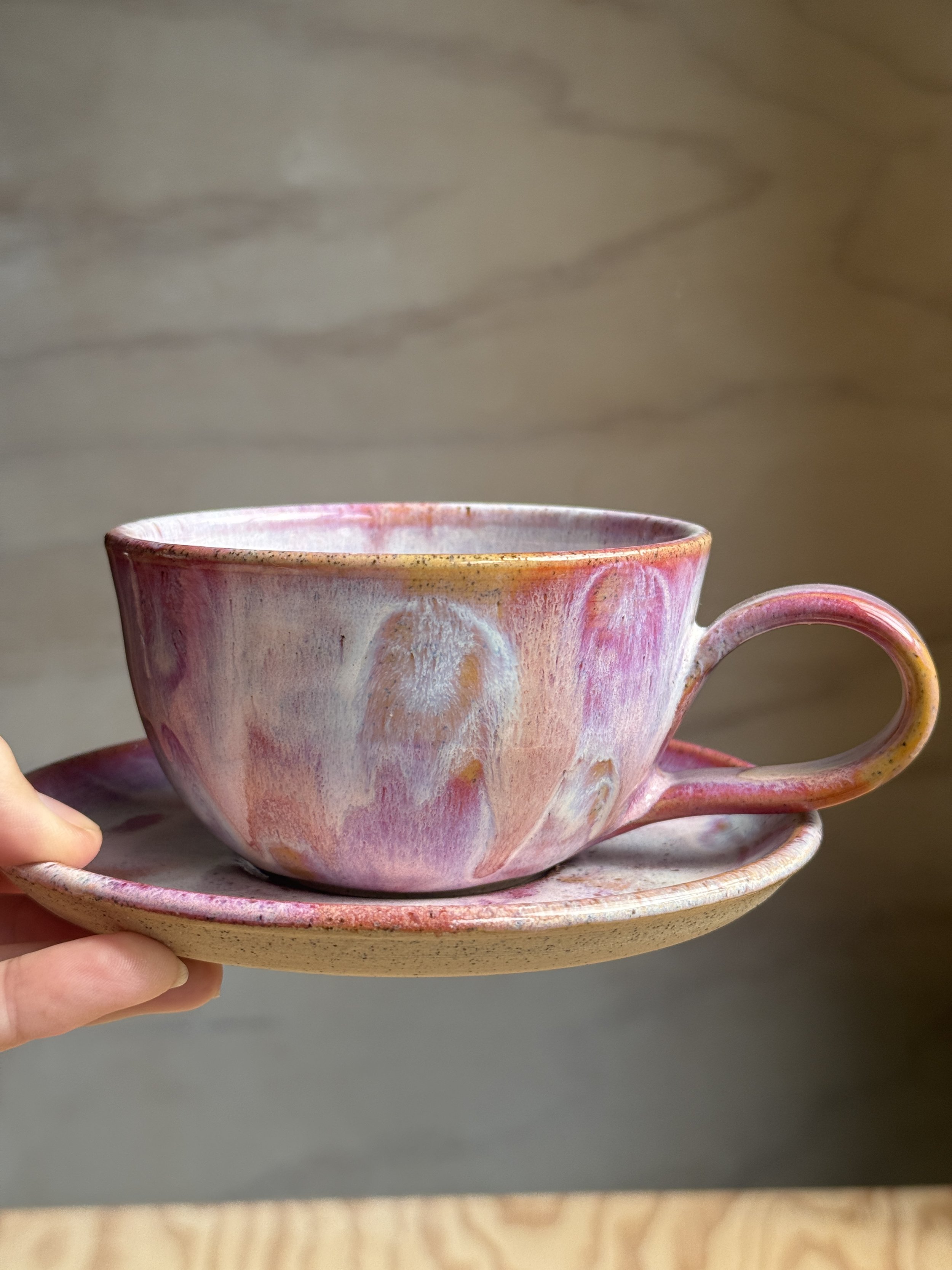 'Wild Sunset' Large Latte Cup Set