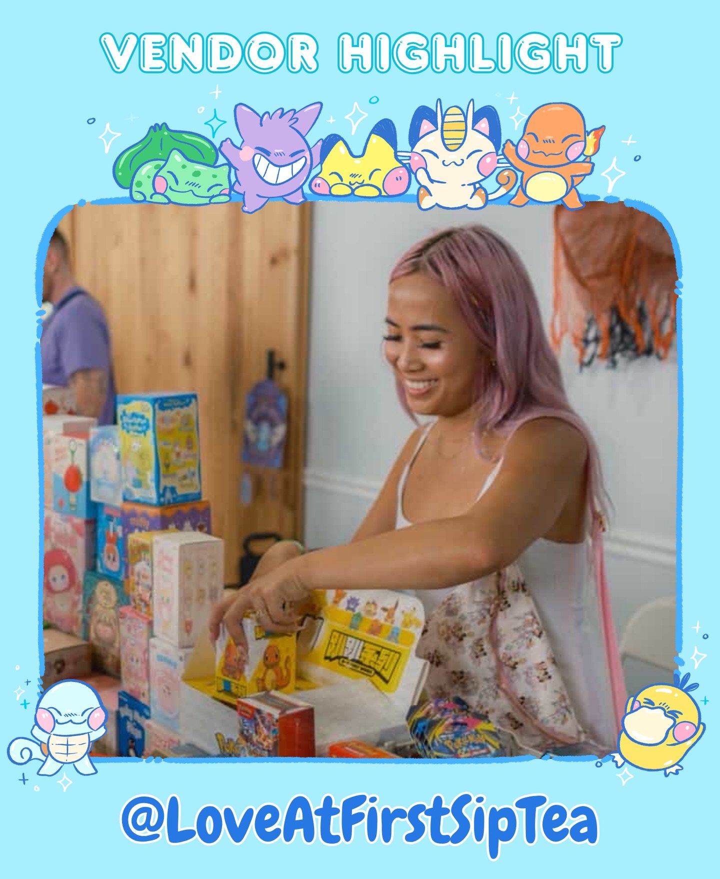 MEET OUR VENDORS: @LoveAtFirstSipTea🧋💖 Booth No. 6-7
⁡
&ldquo;Heyyyyy boobear! My name is Diana! My husband and I are the very proud owners of Love At First Sip&rdquo;
⁡
𝗪𝗵𝗮𝘁 𝗱𝗼 𝘆𝗼𝘂 𝘀𝗲𝗹𝗹?:
⁡
We sell matcha, mocktails, and boba! While t