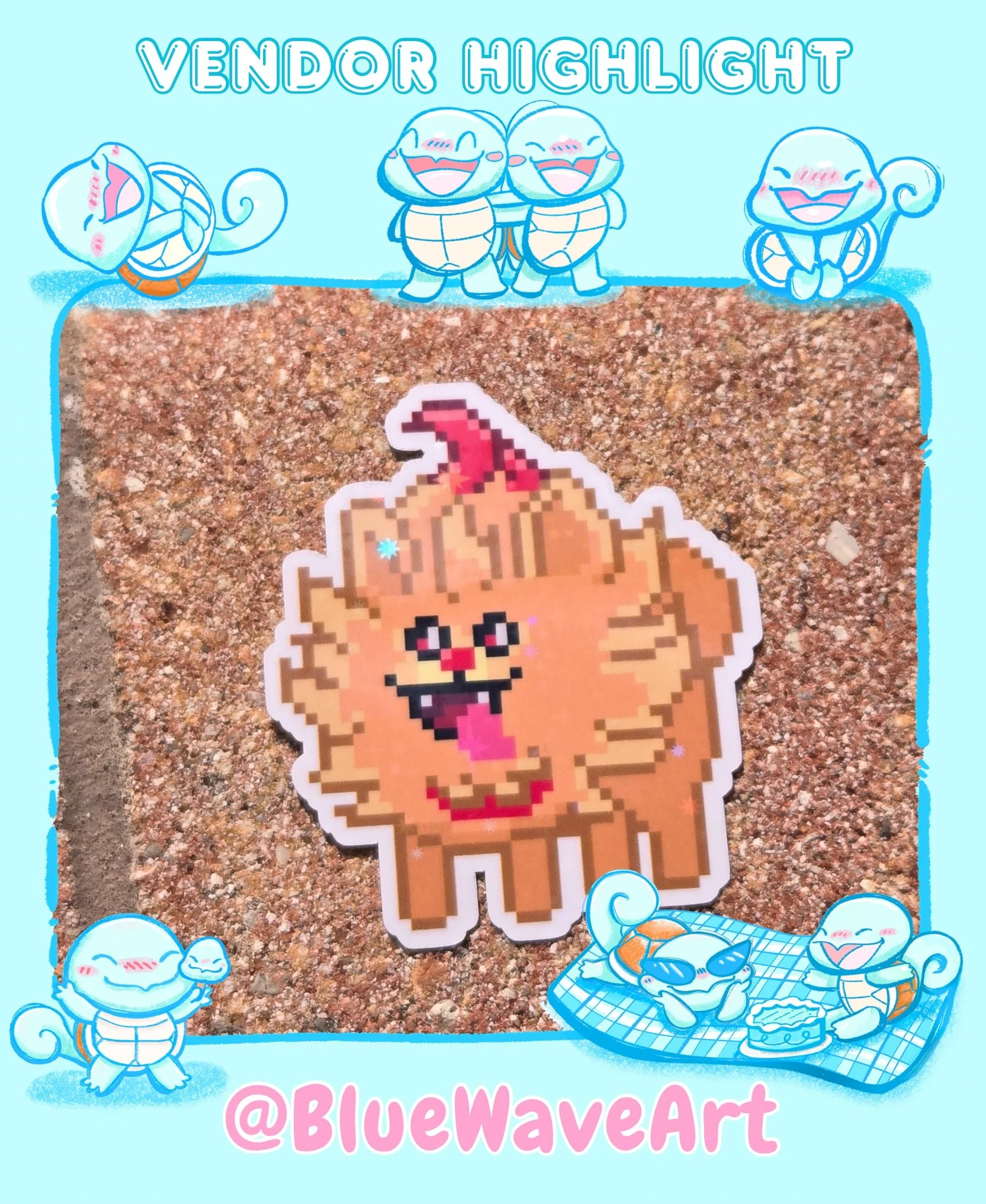 MEET OUR VENDORS: @bluewaveart 🧡
⁡
🩵 𝗪𝗵𝗮𝘁 𝗱𝗼 𝘆𝗼𝘂 𝘀𝗲𝗹𝗹? 🩵
⁡
I sell handmade earrings, stickers, art prints, and keychains
⁡
🩵 𝗪𝗵𝗮𝘁&rsquo;𝘀 𝘆𝗼𝘂𝗿 𝘀𝘁𝗼𝗿𝘆? 🩵
⁡
I'm an artist who's obsessed with animals, the ocean, and video 