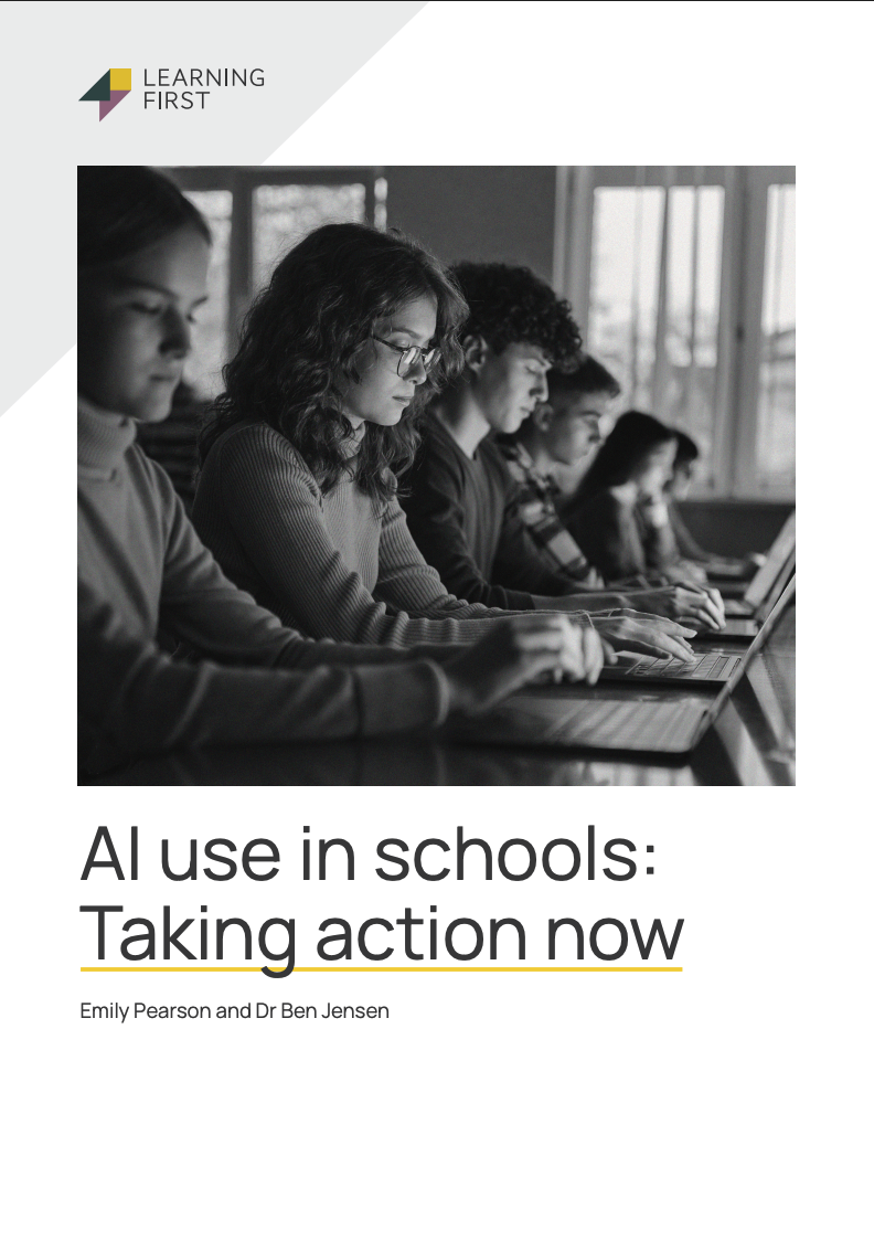 AI use in schools: Taking action now