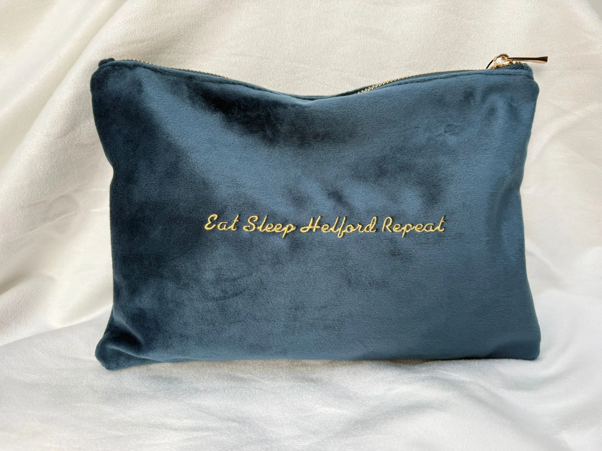 Deep Sea Velvet Clutch Bag (Coastal Evening Bag)