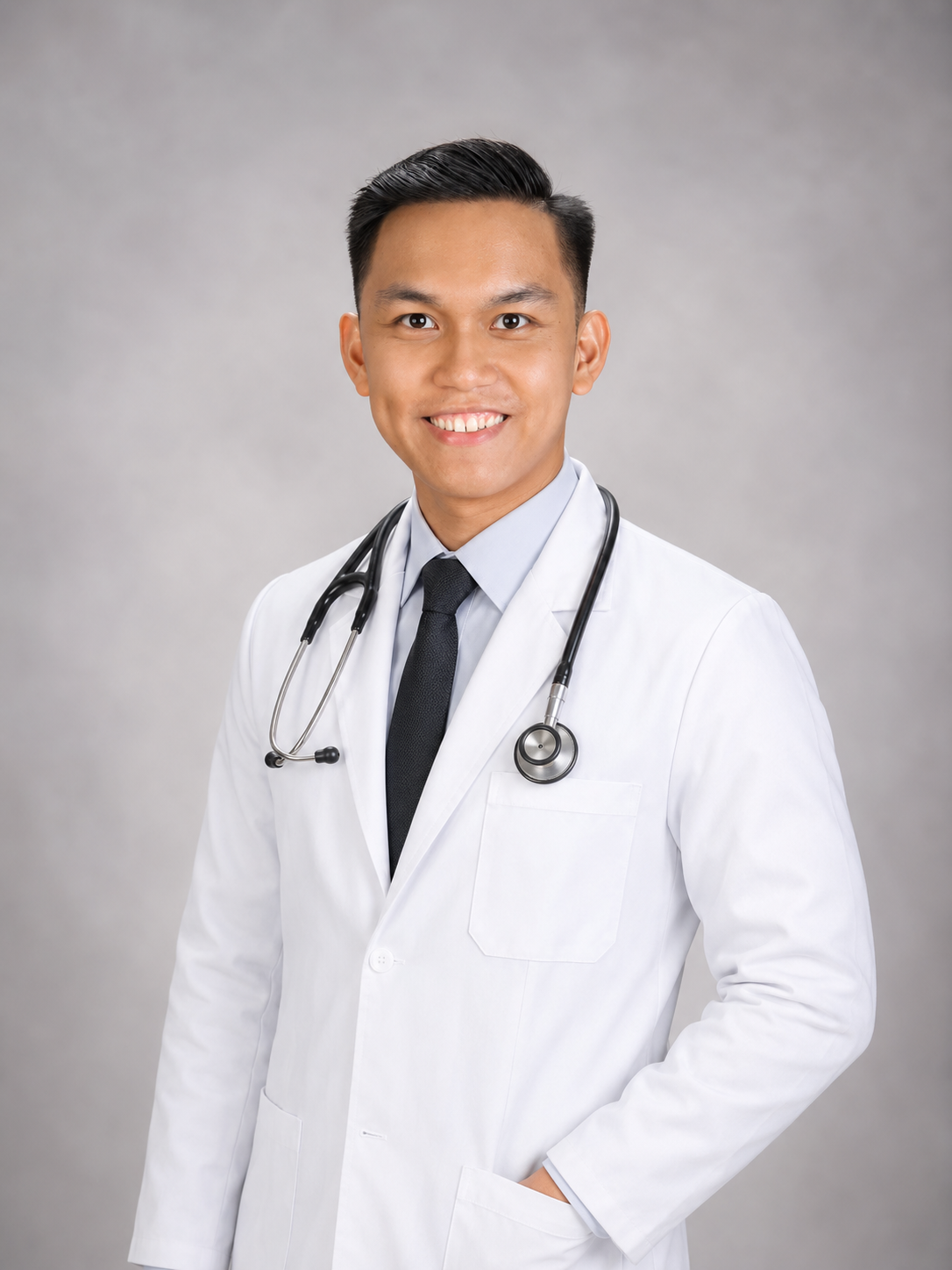 Dr. Riggs Villareal, MD - A smiling highly achieving male doctor