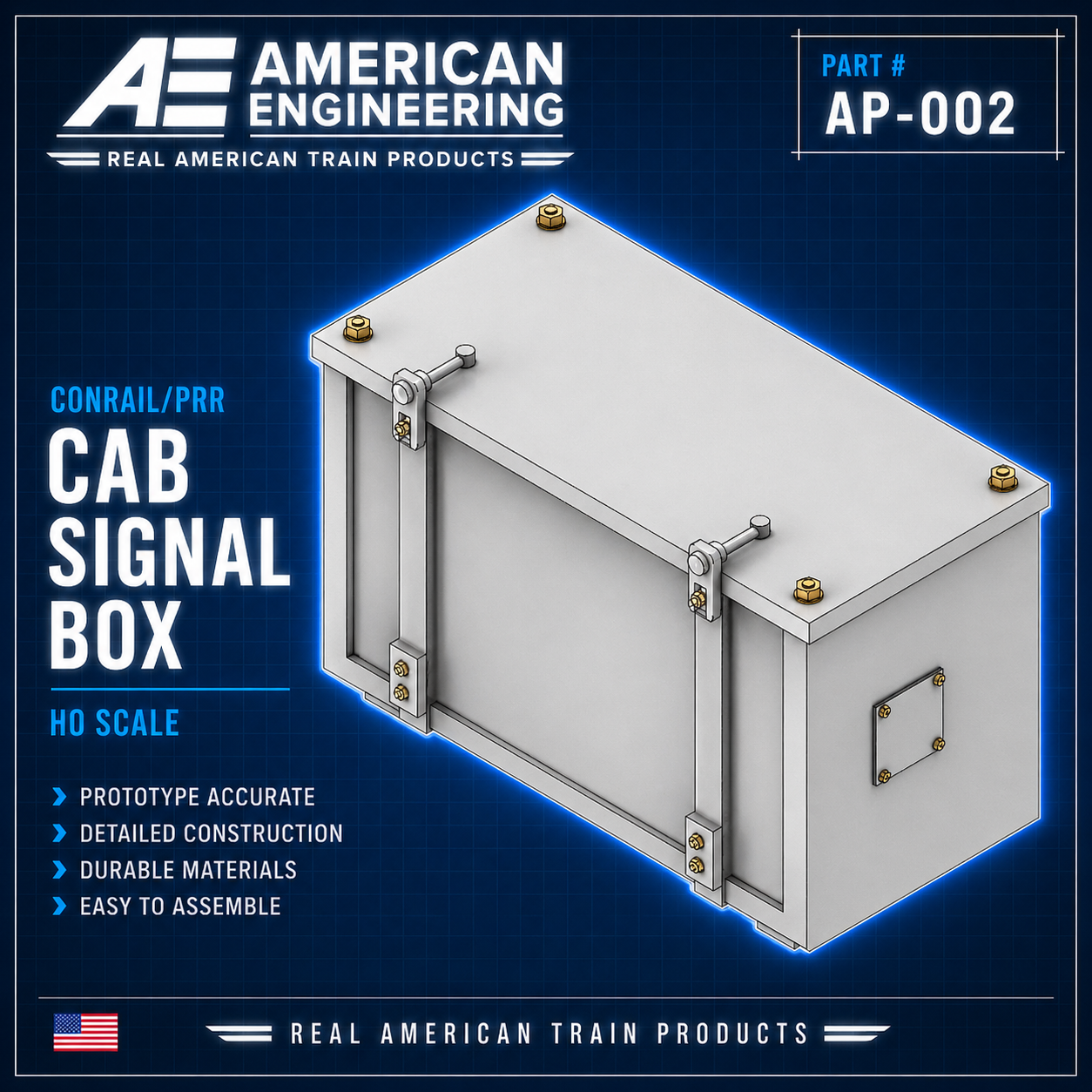 AP-002 Conrail PRR Cab Signal Box (Qty. 4)
