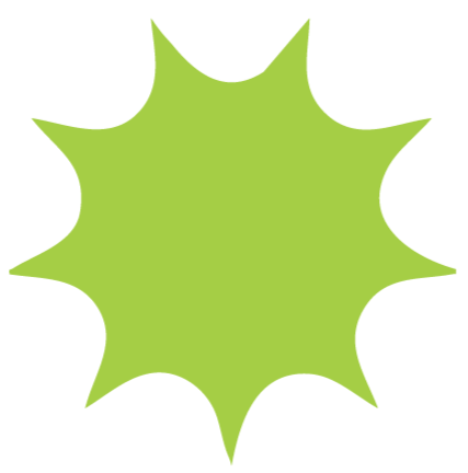 Geometric drawing of an outline square with sections divided by vertical, horizontal, and diagonal lines.