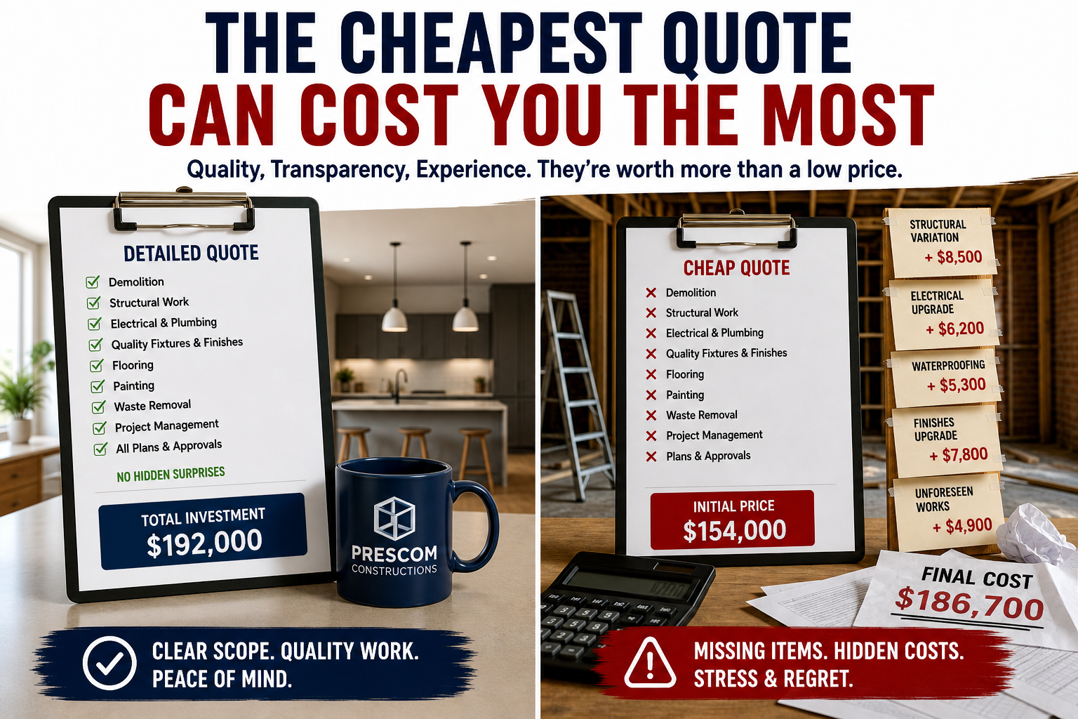 Building or Renovating? Why Price Shouldn’t Be Your Only Deciding Factor