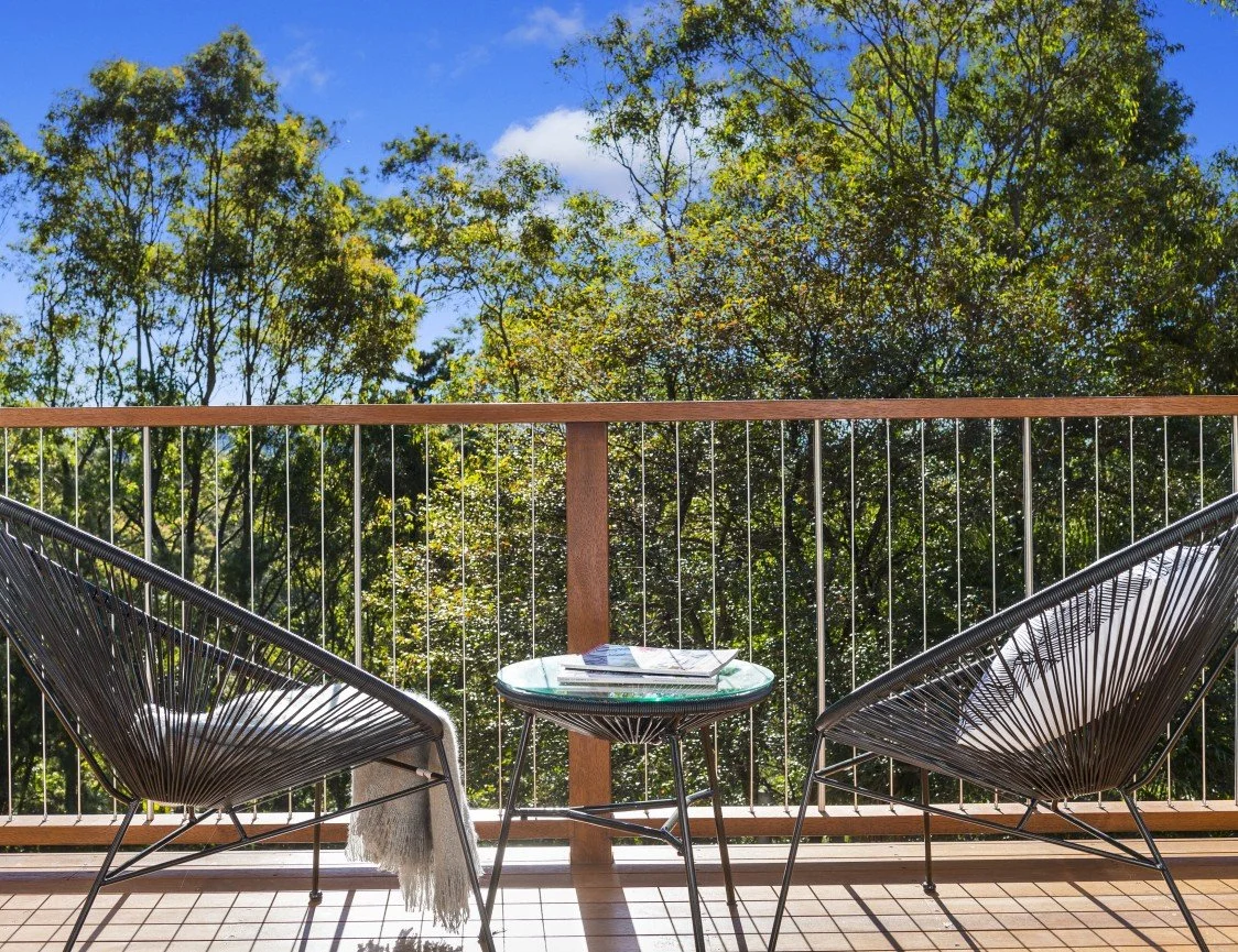 Deck overlooking bushland