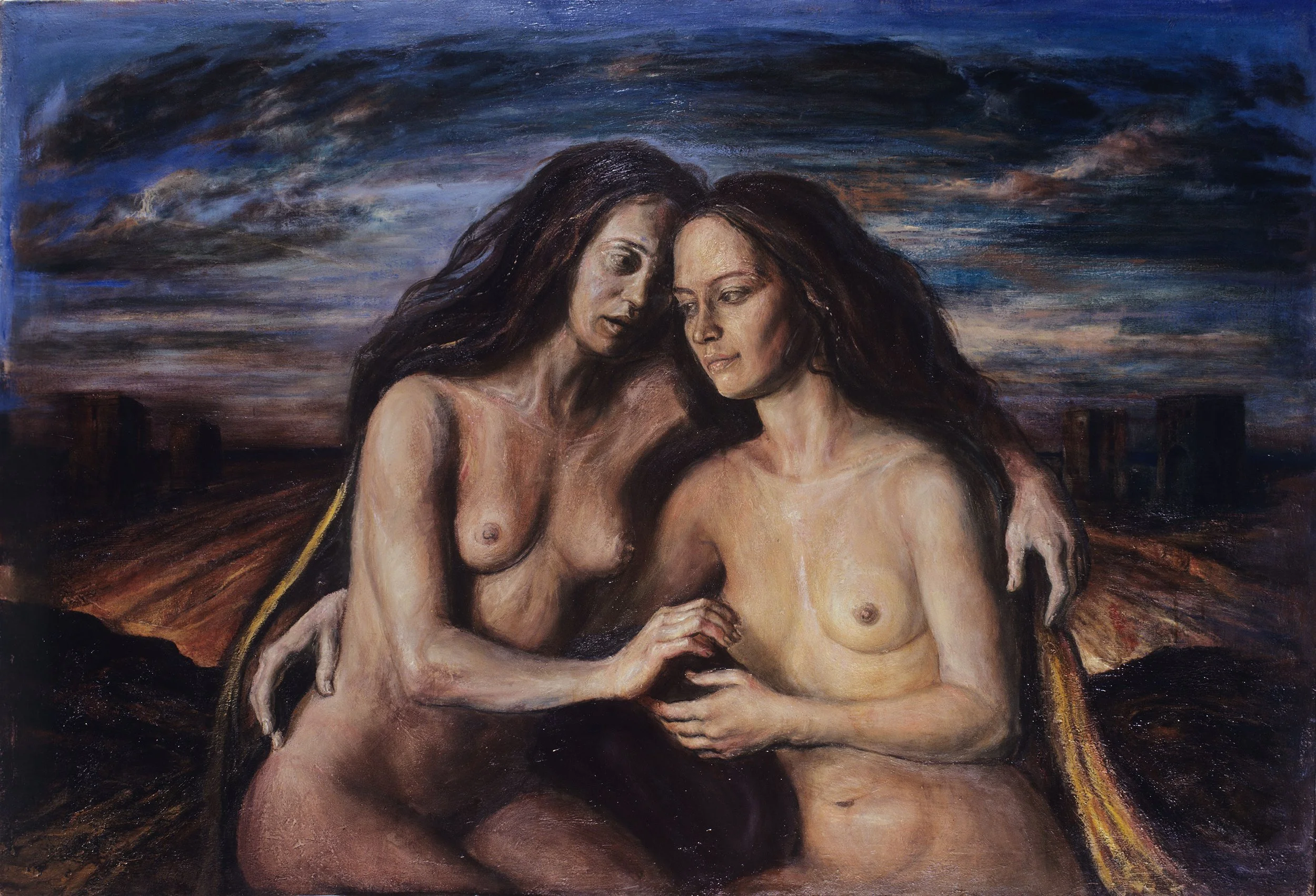 Doppio 
Olio su tela. 100x150 cm