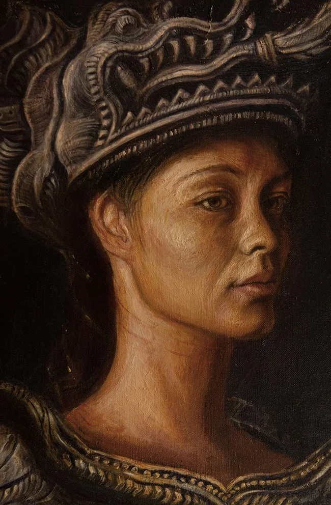 Ritratto di donna. Arte grottesca e visionaria. 