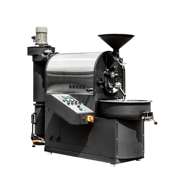 A large coffee roaster showing the Roasters craft in Senju